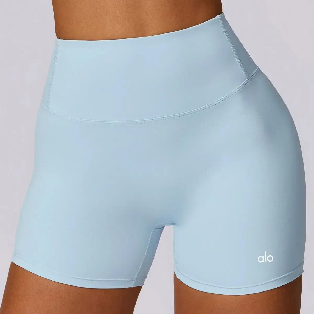 High Waist Hip Lift Yoga Shorts Women's Summer Thin Elastic Tight Sports Fitness Running Training Thin Pants