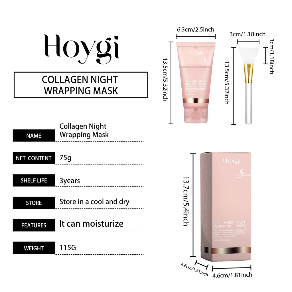 Korean Deep Collagen Mask Peel Off Mask Face Anti Wrinkle Lifting Skin Care Masks Bio Pack Night Wrapping Woman Overnight Skin