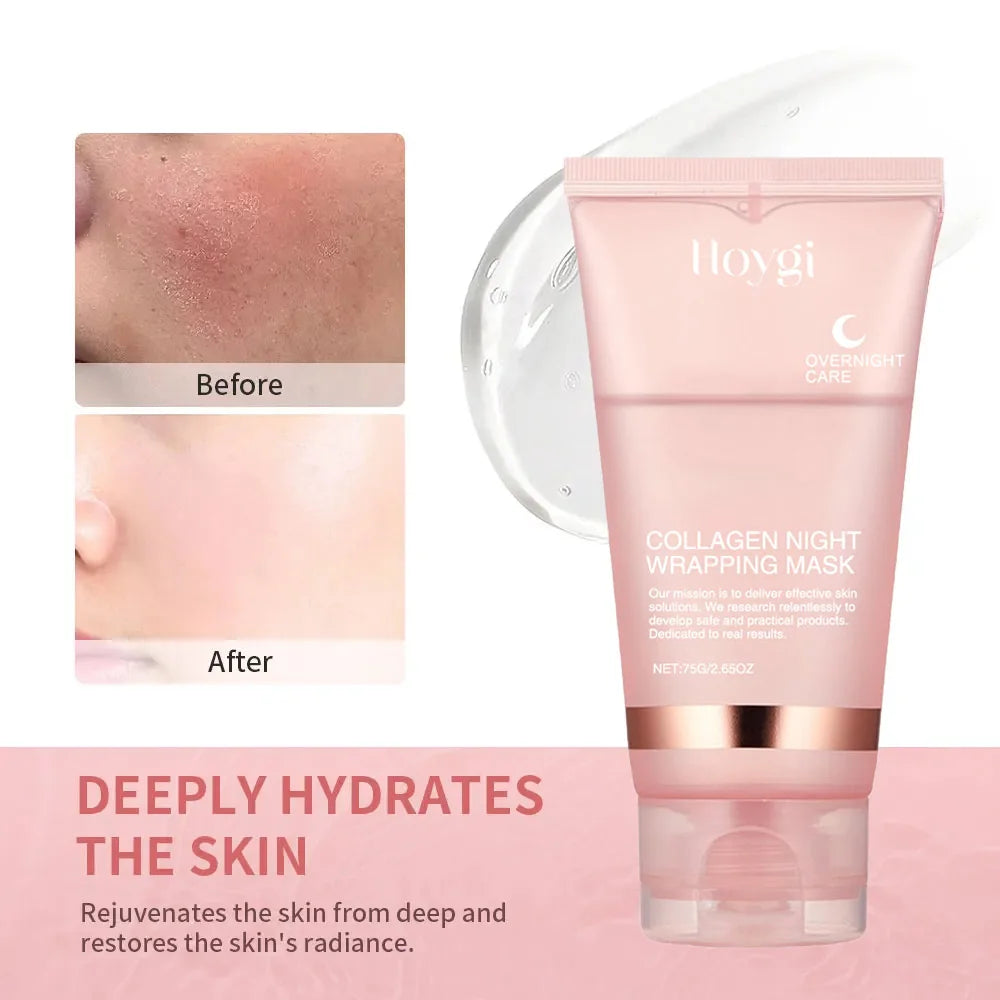 Korean Deep Collagen Mask Peel Off Mask Face Anti Wrinkle Lifting Skin Care Masks Bio Pack Night Wrapping Woman Overnight Skin