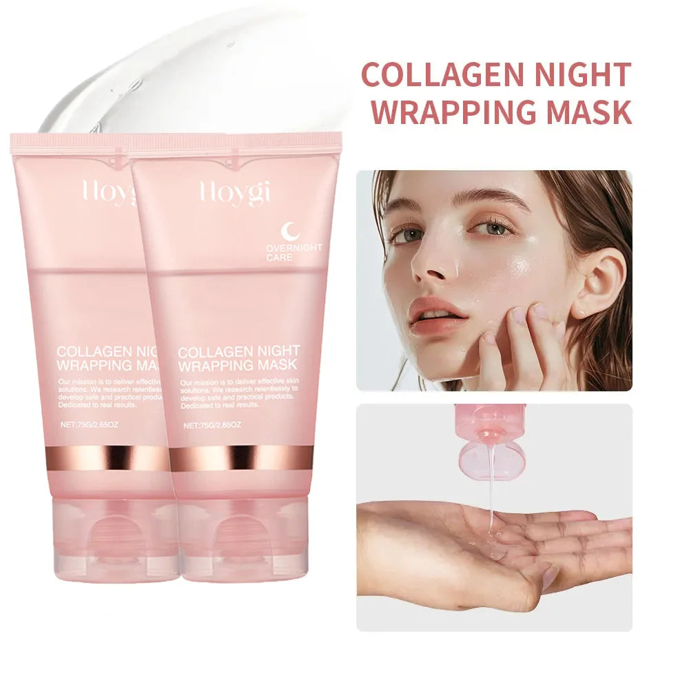Korean Deep Collagen Mask Peel Off Mask Face Anti Wrinkle Lifting Skin Care Masks Bio Pack Night Wrapping Woman Overnight Skin